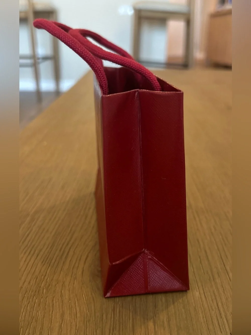 Cartier Shopping Bag Small 4.75”H x 5.5”W x 2”W